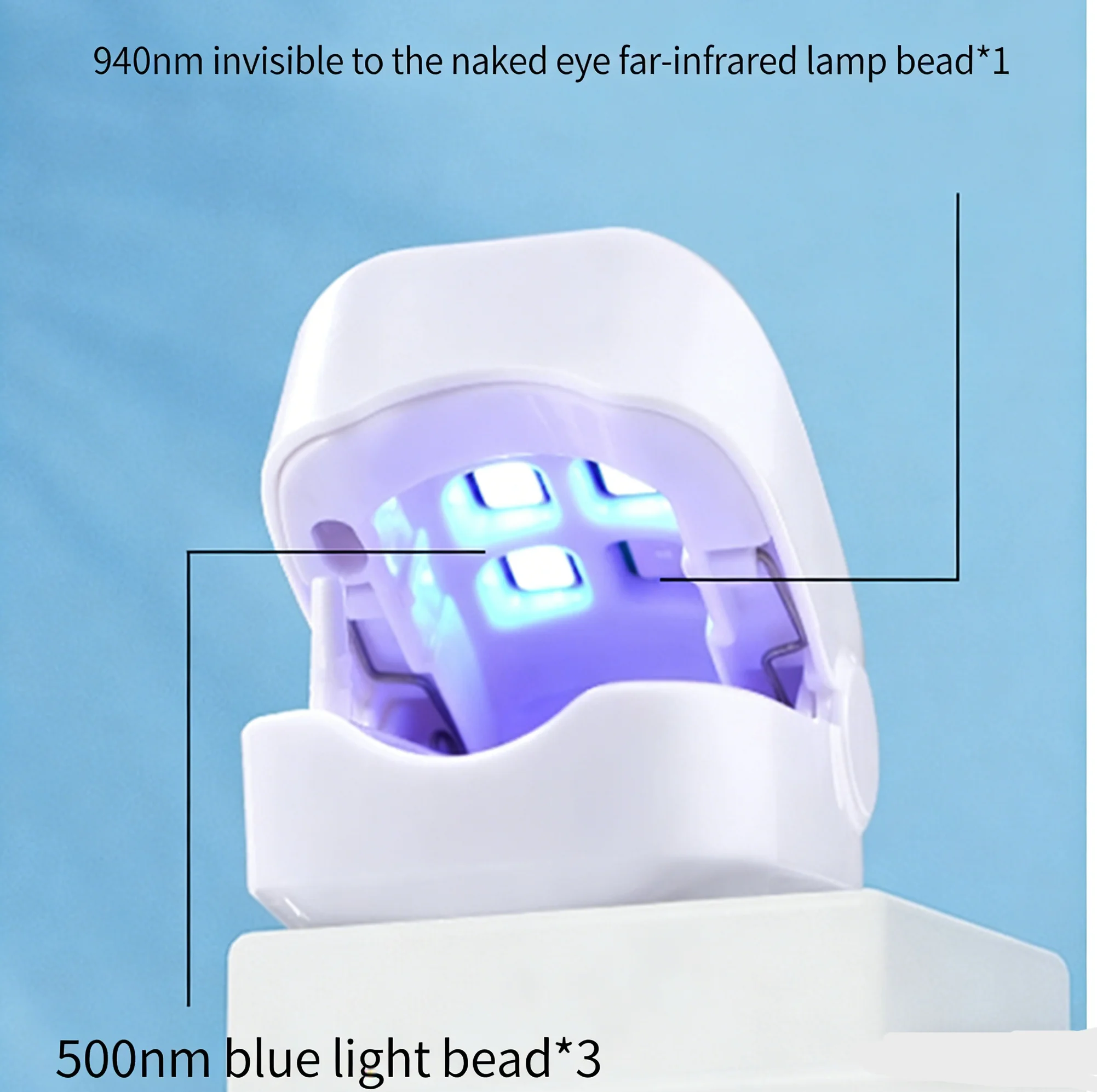 Nail Maintenance Device Hand & Foot Blue Light UV Lamp Paired with Gentle Essential Oil Light Treatment