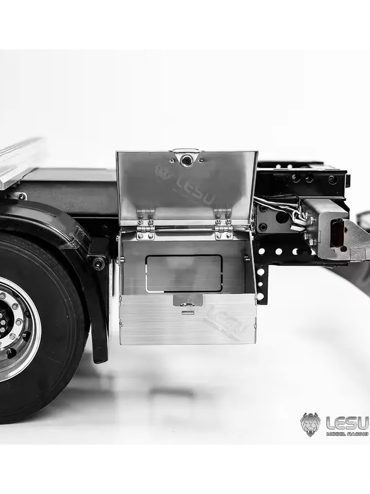 LESU For 1/14 DIY Tamiya Metal Toolbox Tractor Truck Car Dumper RC Model Spare Outdoor Toys