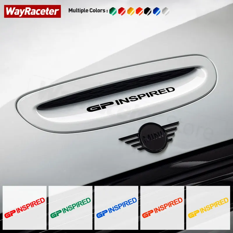 1 Pc Reflective GP Logo Vinyl Decal Car Hood Head Trunk Window Sticker For MINI Cooper R50 R53 R56 R55 R58 R60 F54 F55 F56 F60