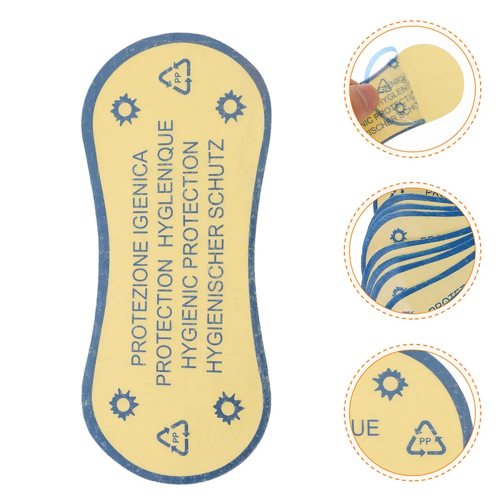 

100 шт. прозрачных защитных наклеек-вкладышей для купальников и нижнего белья, клейкие этикетки-барьеры для примерки, защитные вкладыши для нижнего белья