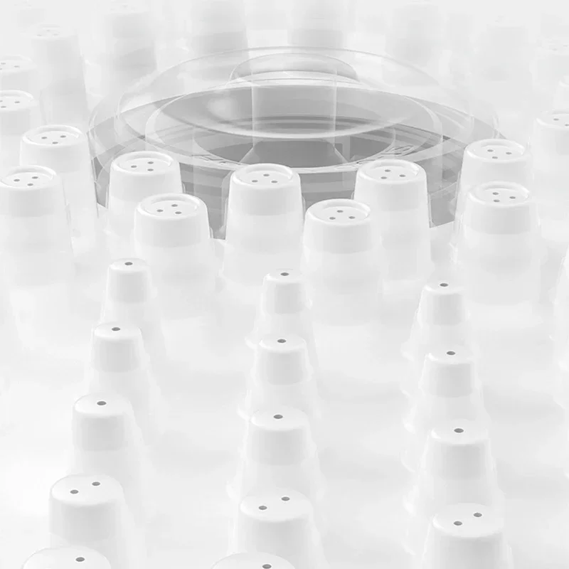 White Constant Temperature Digital Display Shower Set Bathroom Removed Chlorine Atmosphere Lamp Shower System Faucet Set