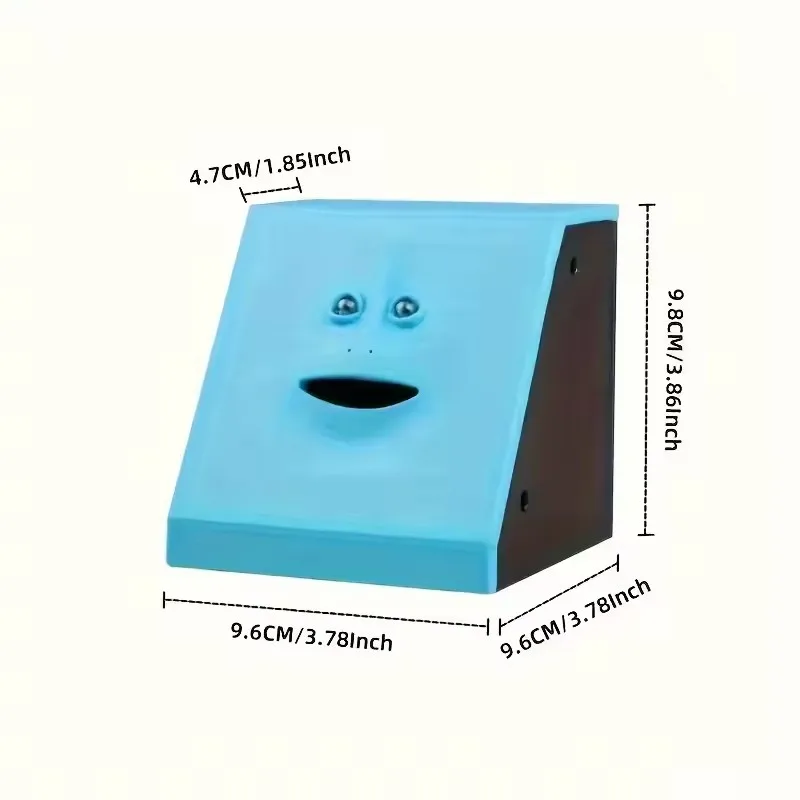 Hucha de plástico con Sensor inteligente para cara humana, moneda eléctrica que puede comer dinero, hucha para tienda de monedas, 1 ud.