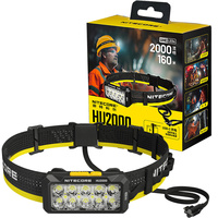 Original Nitecore HU2000 2000Lumen Primary White Light 6000K Auxiliary Red  High Output Split-Type Work Headlamp No Battery