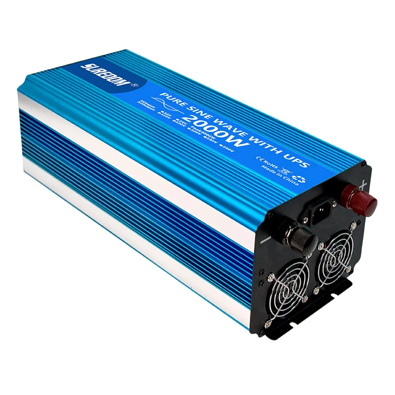 Inverter Factory of Pure Sine Wave with UPS Rated Power 2000w peak Power 4000w