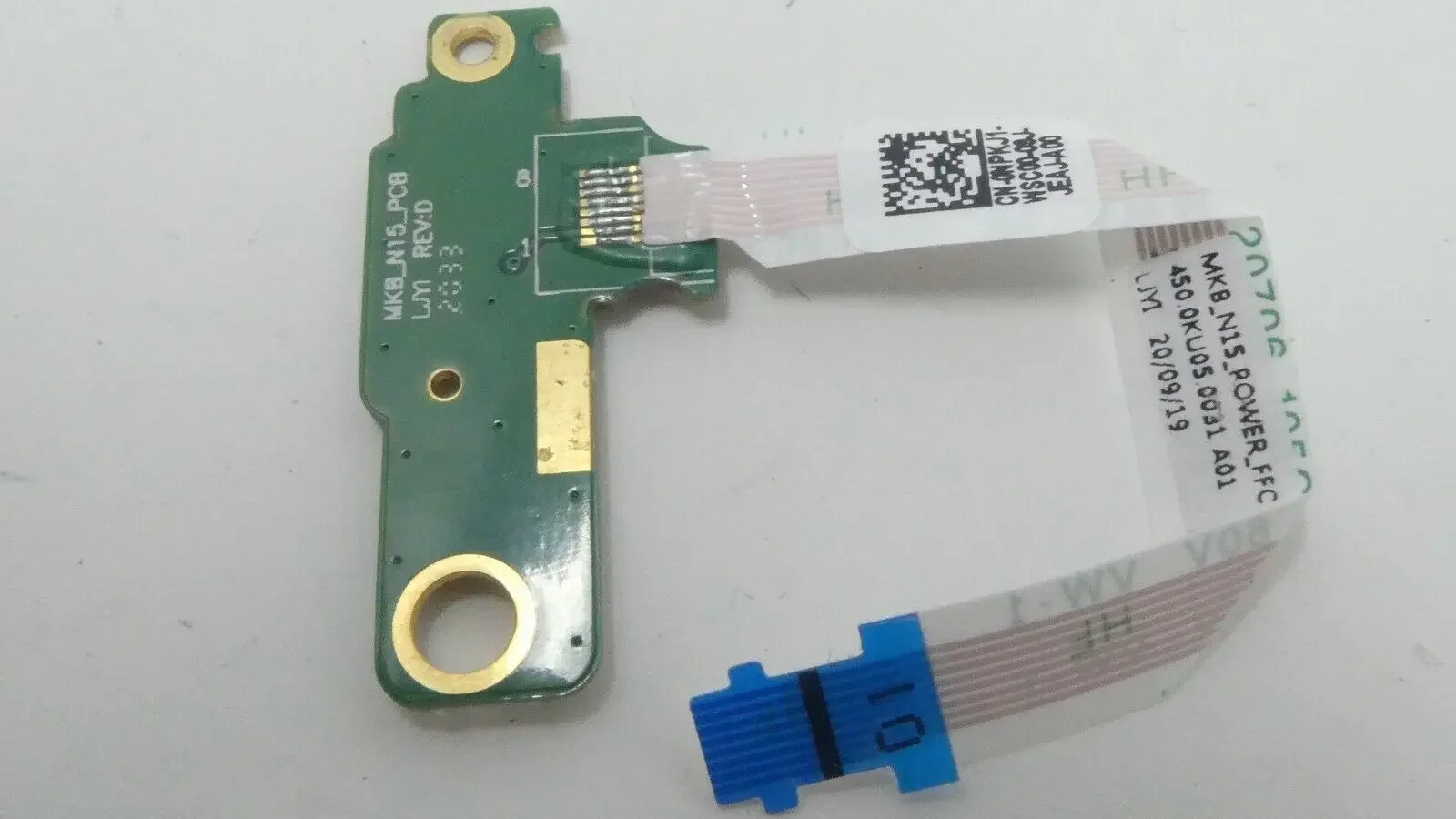

Плата кнопки питания для Dell Inspiron 15 5501 5502 5505 с кабелем NPKJ1 0NPKJ1