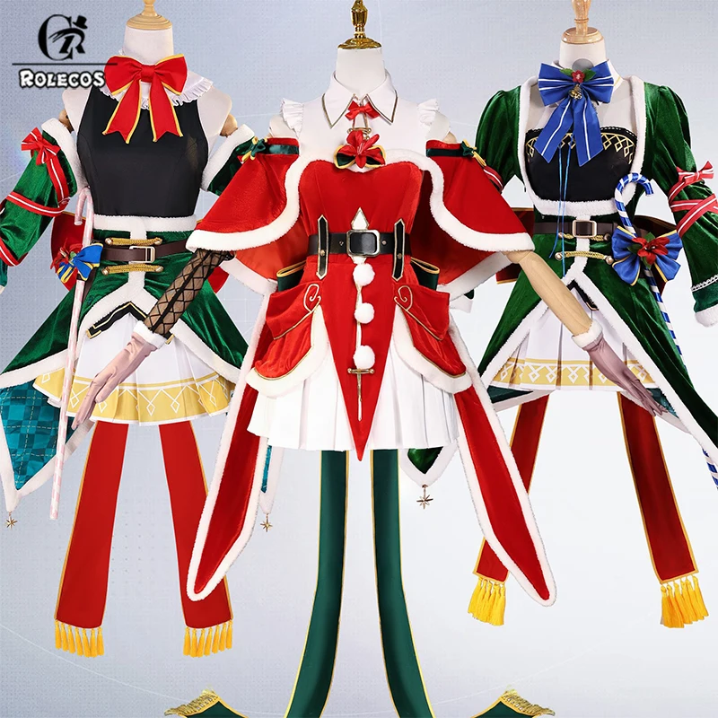 

ROLECOS Re: Zero Starting Life in Another World Christmas Rem Ram Emilia Cosplay Costume Woman Christmas Anime Costume Cos Dress