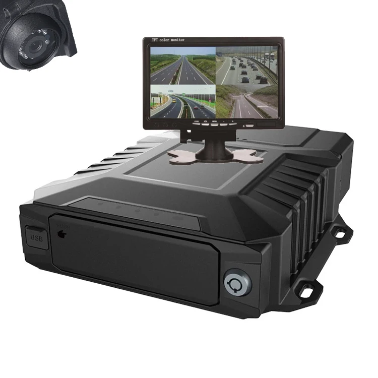 HDD AHD 1080P Mdvr ADAS Bus Monitoring 8CH H.265 MDVR With Free Client Software Mdvr
