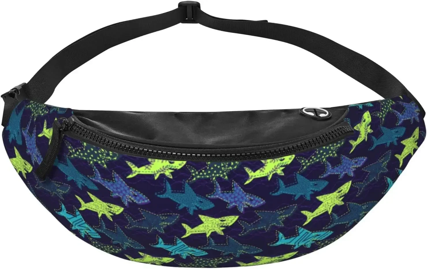 Cute Shark Belt Bag,Sharks Fanny Pack,Funny Chest Waist Packs Small Crossbody Bag for Women Men