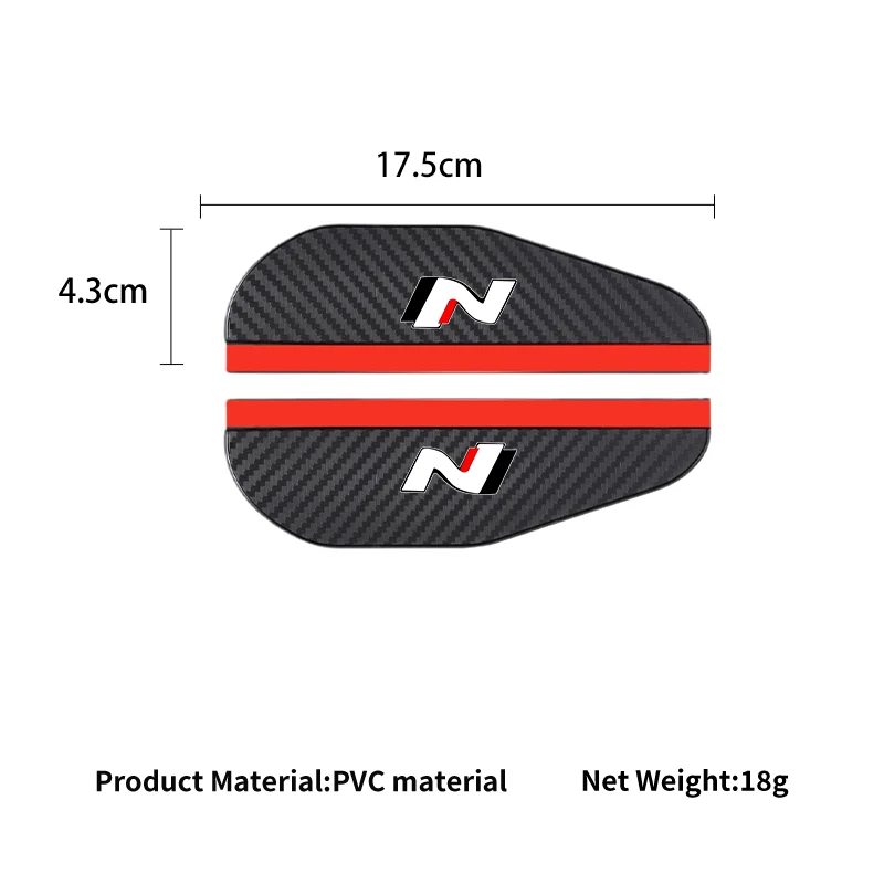 2PCS Car Rearview Carbon Fiber Mirror Rain Eyebrow Car Mirror Accessories For Hyundai Tucson IX35 I30 I20 Kona Coupe Veloster I4 view 6
