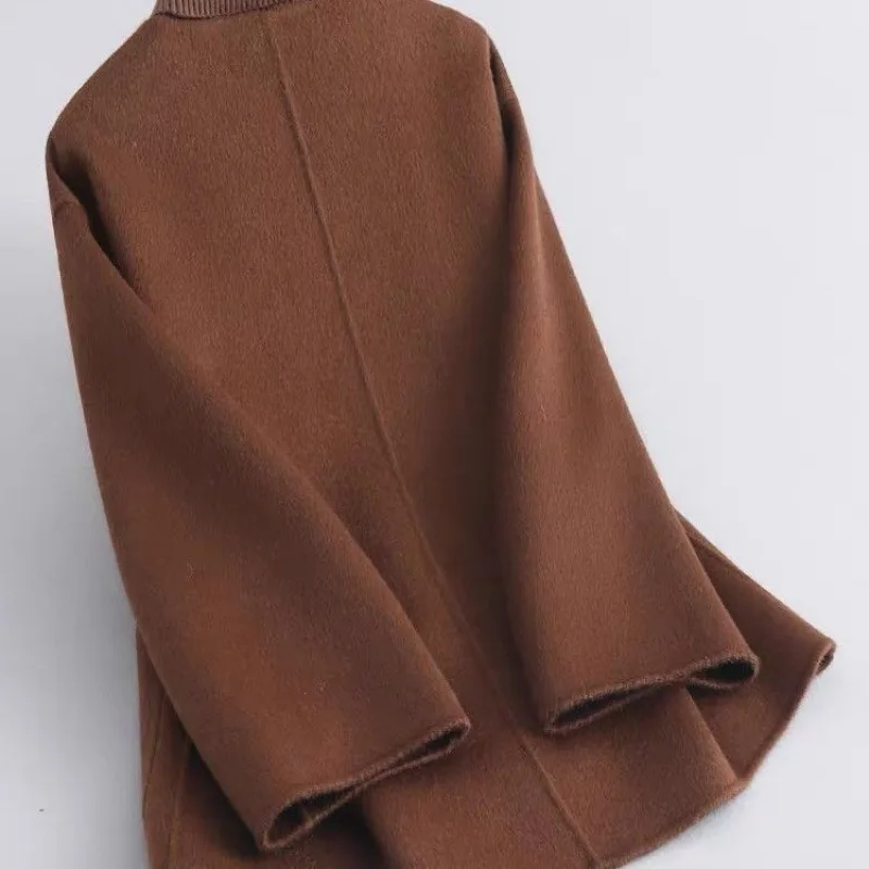 Women's Autumn Spring Tops Coat Cowl Button Short New Chinese Comfortable Thin Simple Loose Fashion New Soft Versatile Leisure