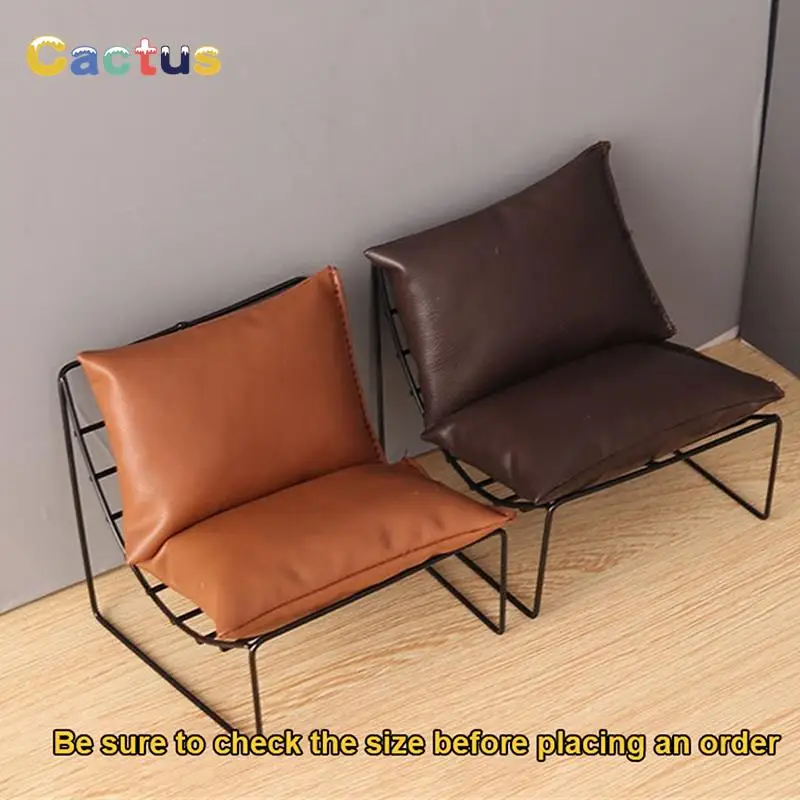 1PCS 1:6 1:12 Dollhouse Miniature Sofa Chair Back Chair Furniture Living Room Model Decor Toys Doll House Decoration