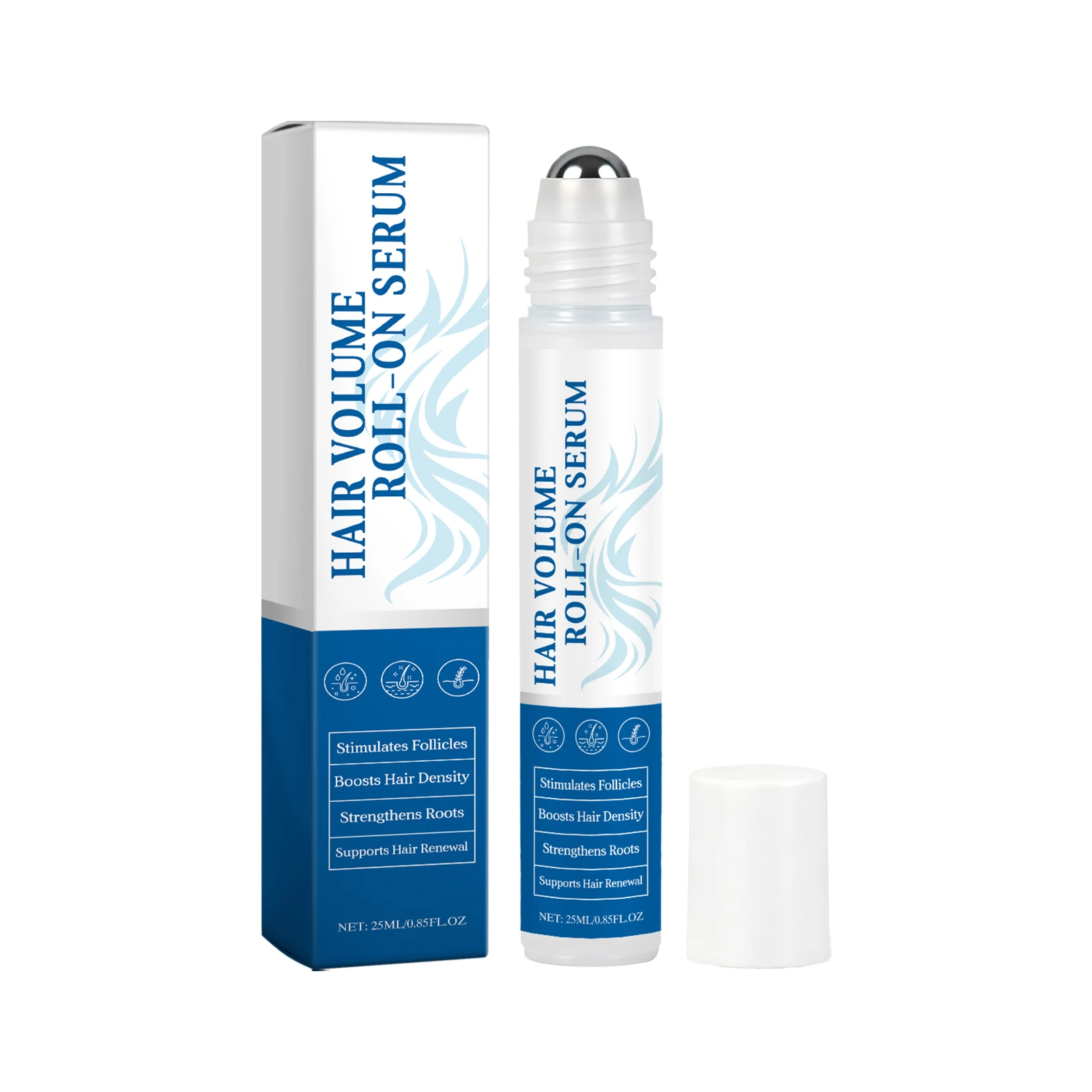 Rosemary Oil Hair Serum Roller Repair Damaged Hairs Nourishing Follicle Prevent Split Ends Scalp Treatment Hair Essence Massager