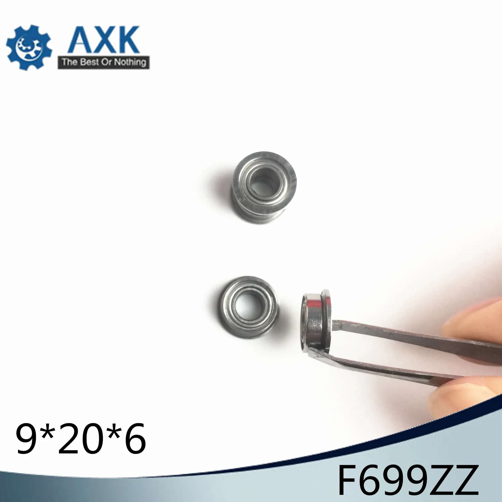 

F699ZZ Фланцевый подшипник 9x20x6 мм ABEC-1 (10 шт.) Фланцевые шарикоподшипники F699 Z ZZ F619/9ZZ