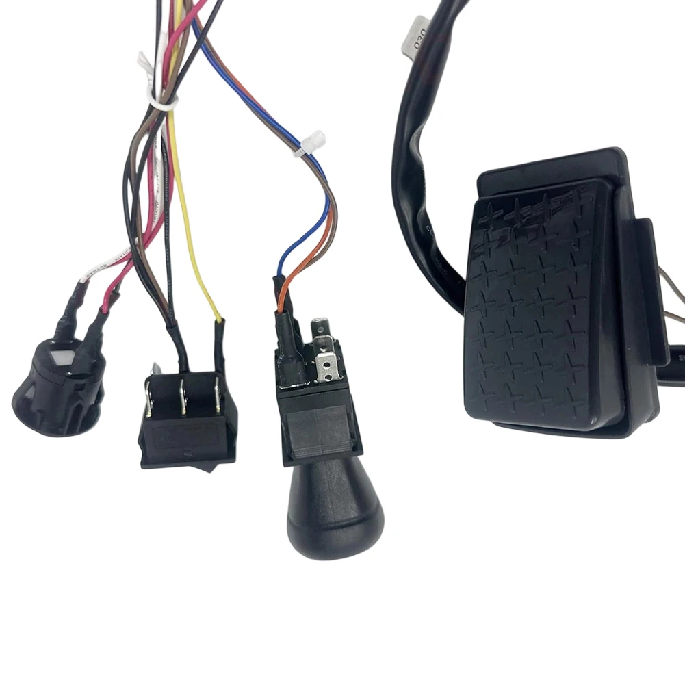 Electric Toy Car 12V Wiring Harness Kit Compatible with Two 550 or 570 Motors Includes Remote Receiver Foot Switch and Protector