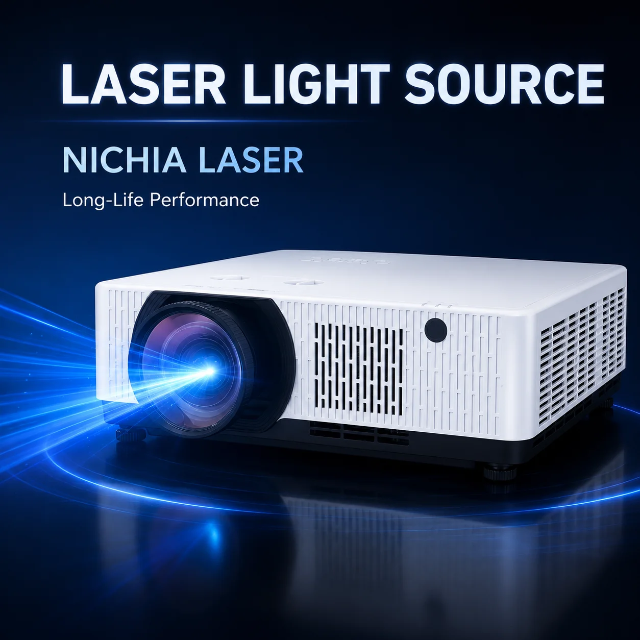 Long Life Laser Short Throw Projector 7500 Lumens WUXGA 3LCD 0.68-0.82:1 with 30000 Hours ECO Mode for Education and Business