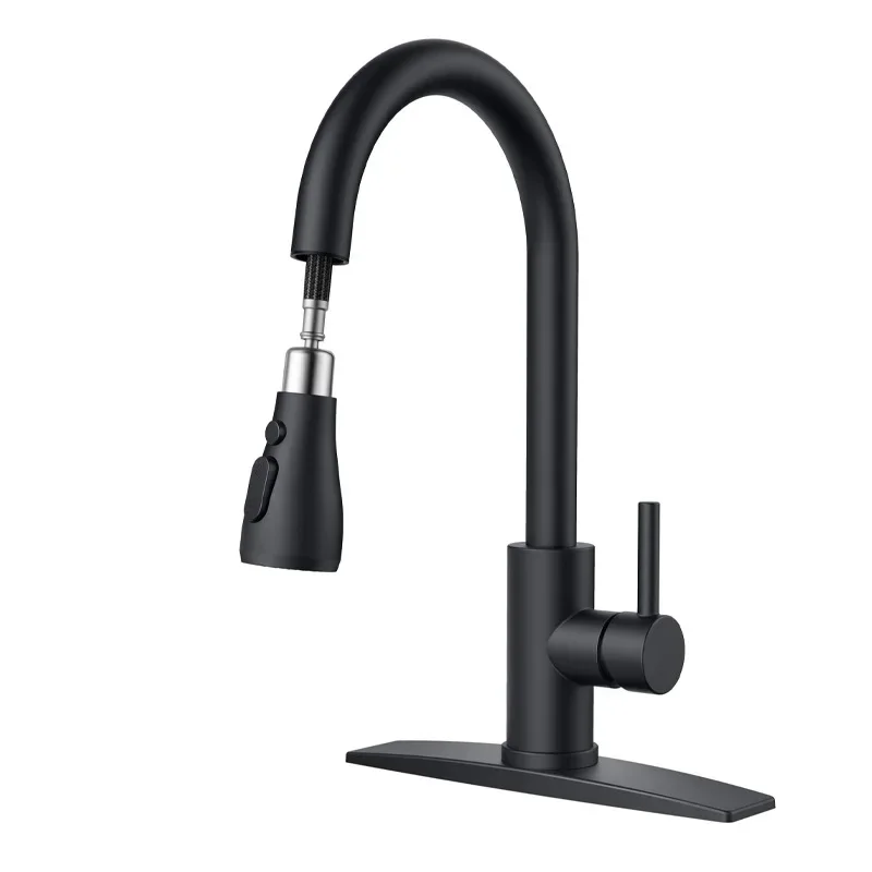 

Bathroom Accessories, Kitchen Faucet, Hot and Cold Rotatable, 304 Stainless Steel Pull-out and Retractable