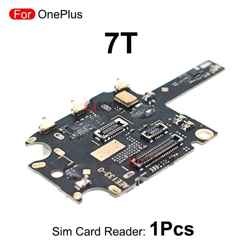 For OnePlus 7T 1+7t Sim Card Reader SIM Tray Holder Flex Repair Replacement Parts