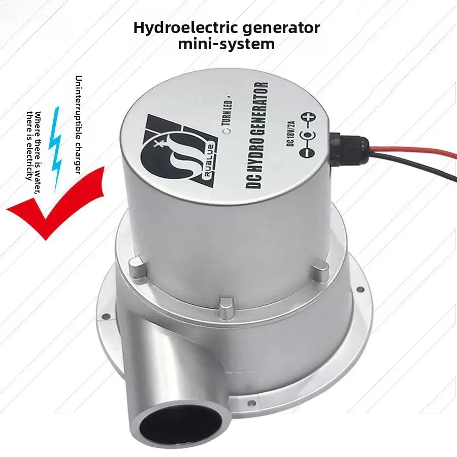 12V 24V Micro Hydro Generator DC Water Flow Turbine Portable High Efficiency Field Energy
