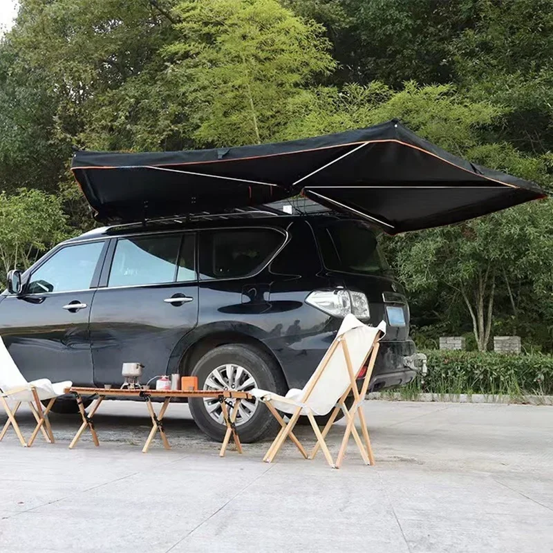 Good Price 270 Degree Free Standing Car Side Awning Roof Tent Suv Retractable Awning Tent For Outdoor Camping