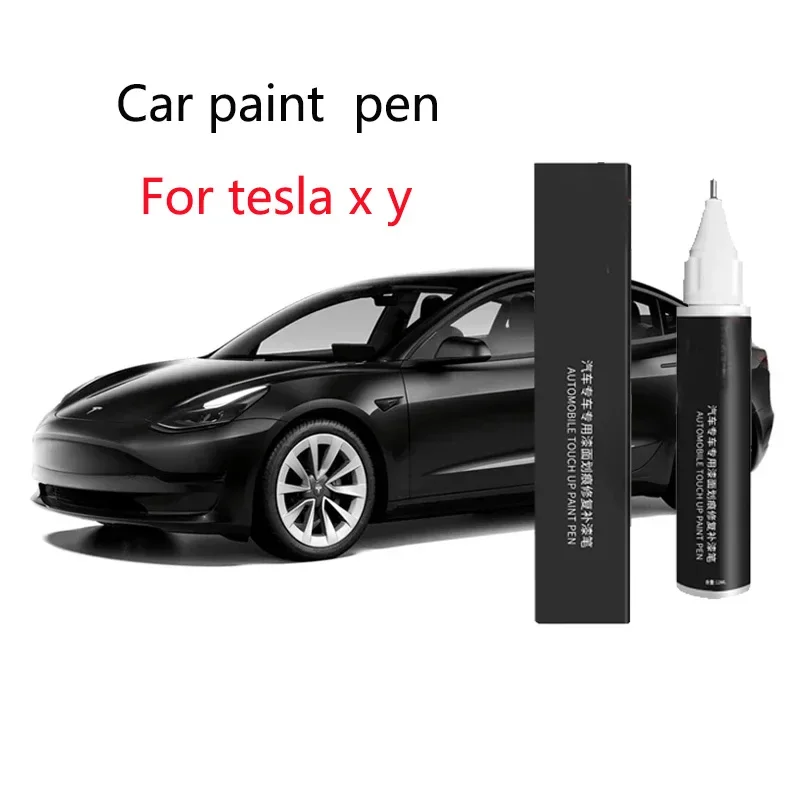 For Tesla Model 3 Y X S Car Paint repair pen Car touch up pen Pearl White Clearcoat Pen Paint Repair Set