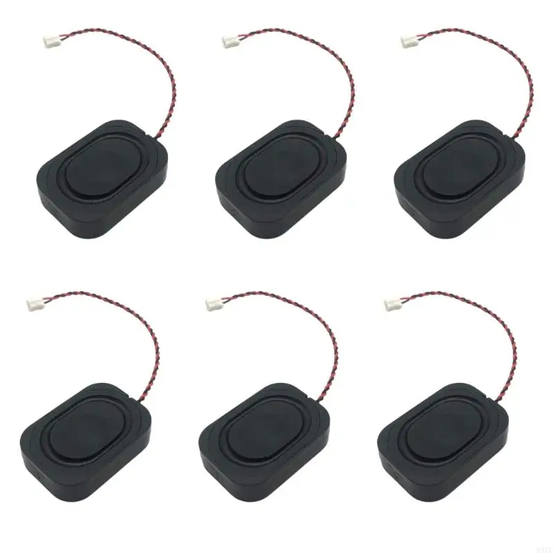 83CC 6Pcs/set 8ohm 2W Speaker 2030 Cavity Speaker 20x30mm Loudspeakers 1.2khz Easy Installation with Terminals Cable Wire