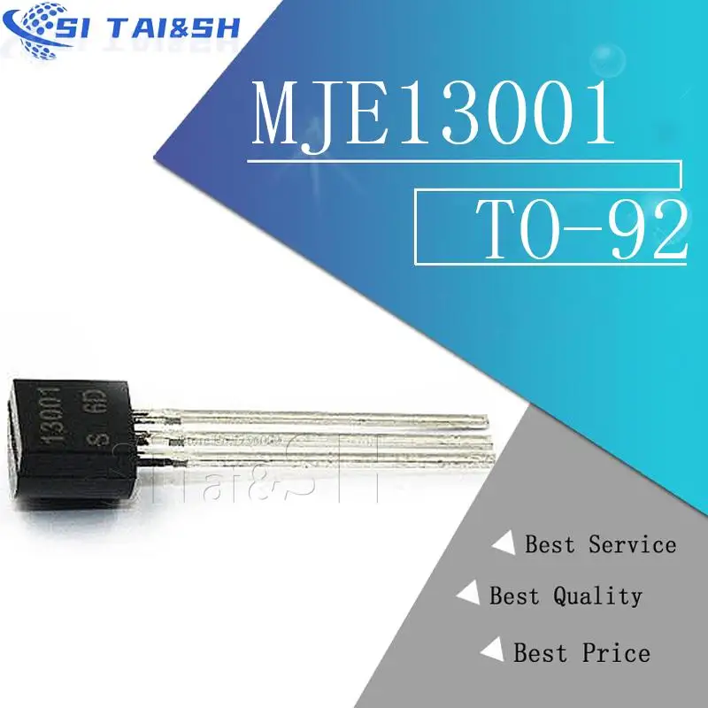 100PCS MJE13001  MJE13002 TO-92 13001 13002 TO92 E13001  new triode transistor