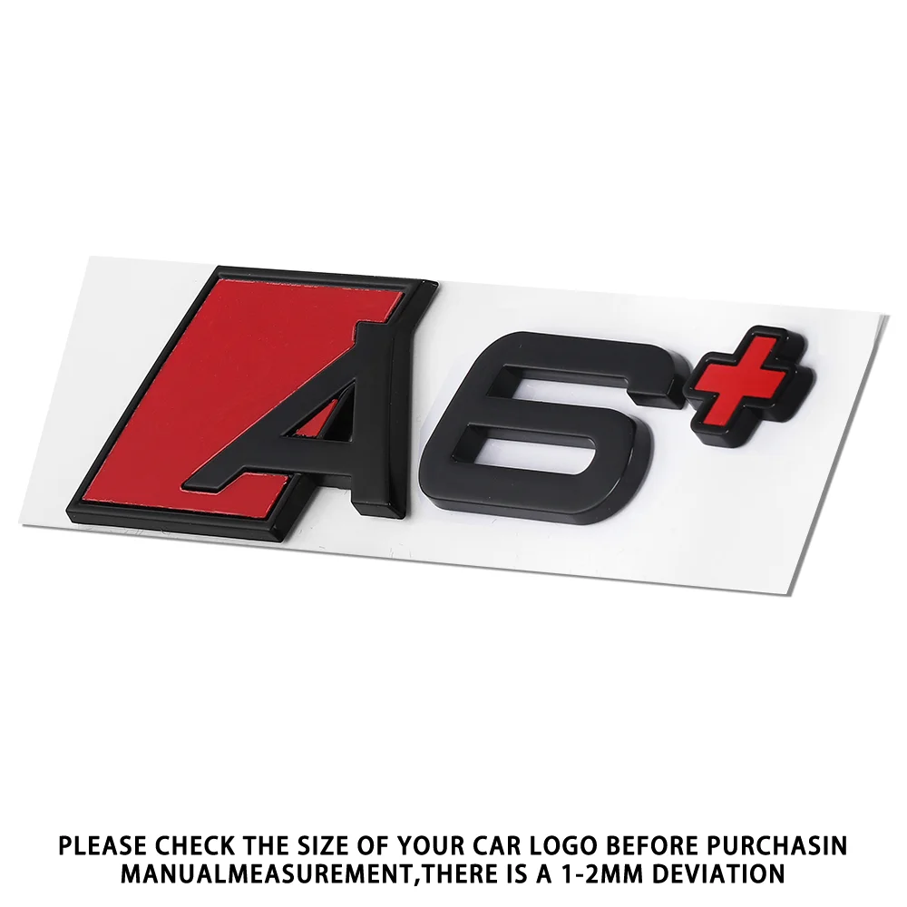 1pc 3D Aluminium für AUDI A3 A4 A5 A6 A7 A8 A3+ A4+ A5+ A6+ A7+ A8+ Auto Brief Hinten Stamm Stoßstange Emblem Aufkleber Schwanz Abzeichen Aufkleber