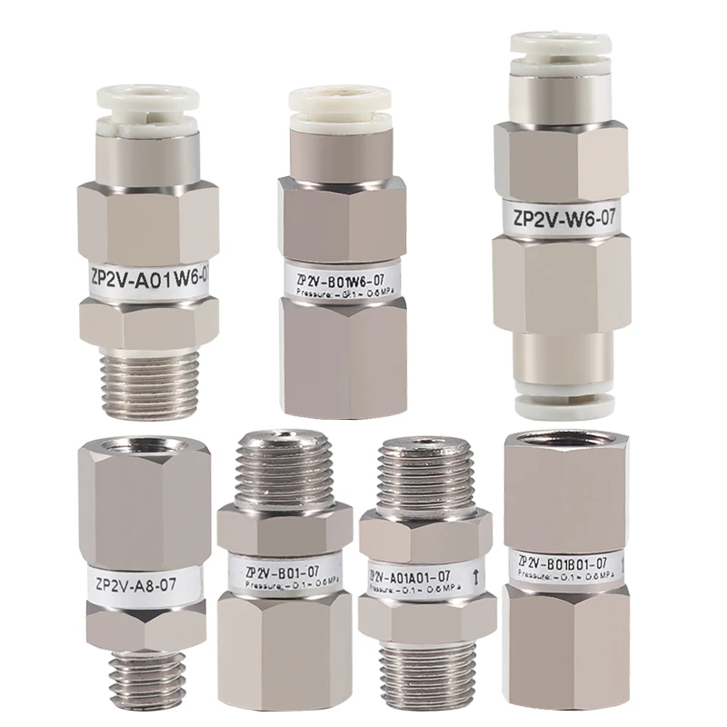 10 قطعة صمام منطق فراغ هوائي صمام أمان فراغ سلسلة ZP2V منع تسرب الهواء وصمام الإصدار ZP2V-A5A5 B5B5-03 05 07 #2