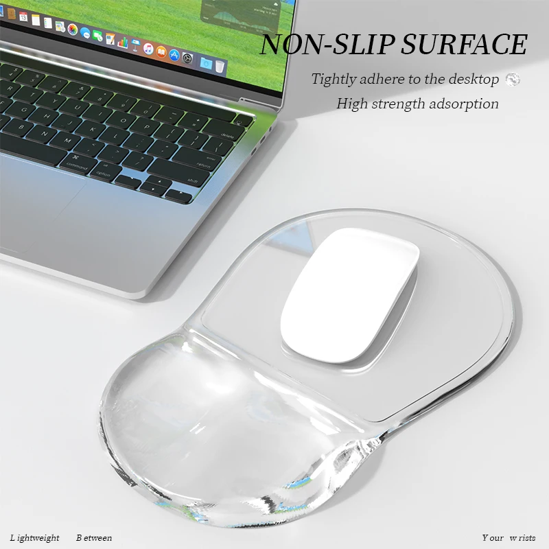 Aliviar a dor no pulso gel mouse pad, mouse pad ergonômico suporte de pulso, mouse pad confortável descanso de pulso, escritório, laptop, computador