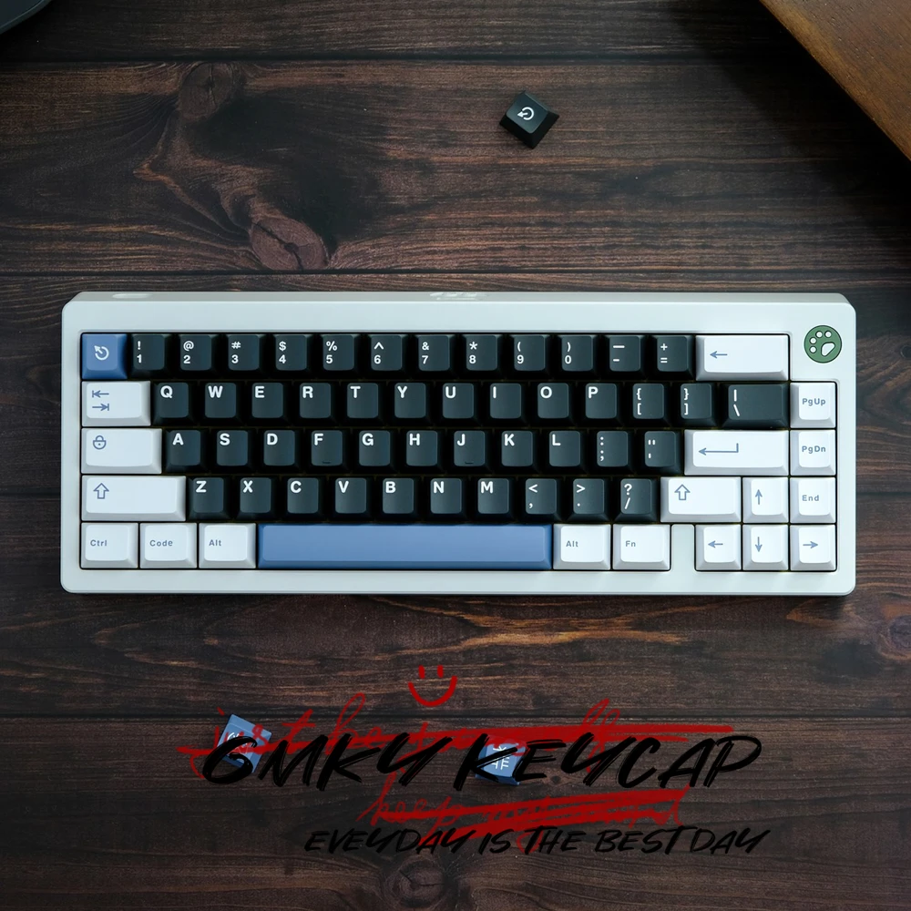 Imagem -06 - Gmky Arctic Contraste Cores Keycaps Cereja Perfil Duplo Tiro Abs Fonte Pbt Keycaps Abs Fonte para mx Interruptor Teclado Mecânico