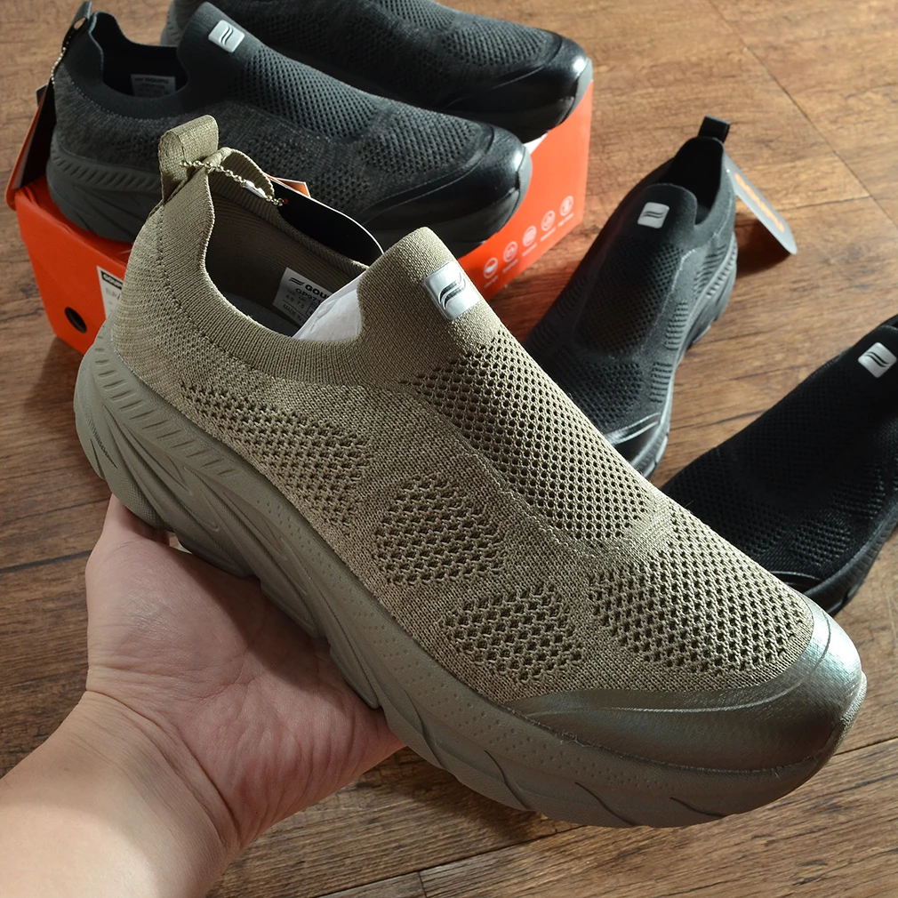 

Мужские повседневные кроссовки Fly Knit с круглым носком, легкой подошвой из ЭВА, дышащие, нескользящие, для активного отдыха, без шнурков