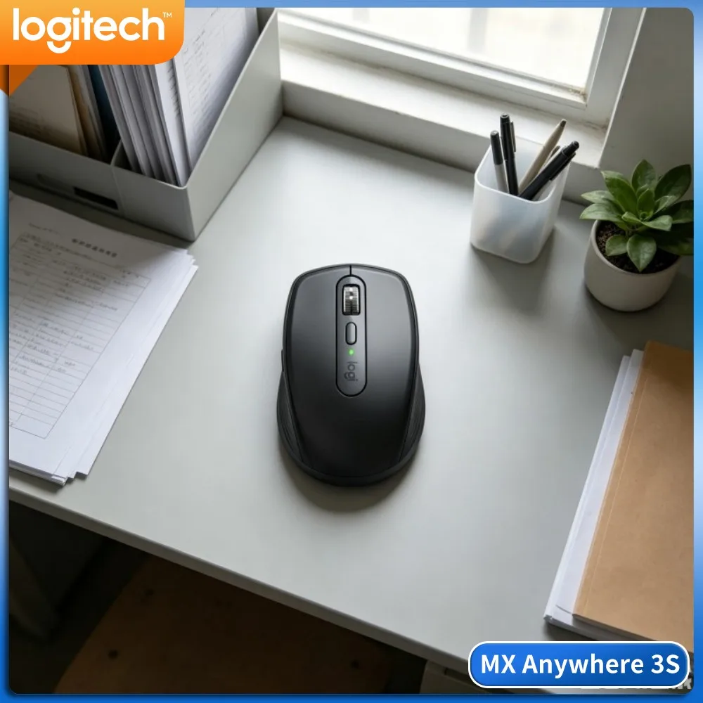 Office MX Anywhere 3S - 8000 DPI Darkfield, Magspeed Scroll, Multi-OS, Perfect For Home Studio & Creative Work