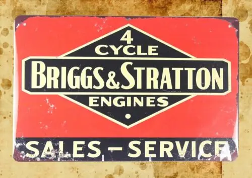 1 pcs,Briggs Stratton engines garage tin metal sign outdoor wall plaques