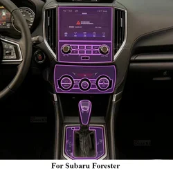 For Subaru Forester 2019-2021 2022 2023 Gearbox Panel Navigation Automotive Interior TPU Protective Film Anti-Scratch Sticker