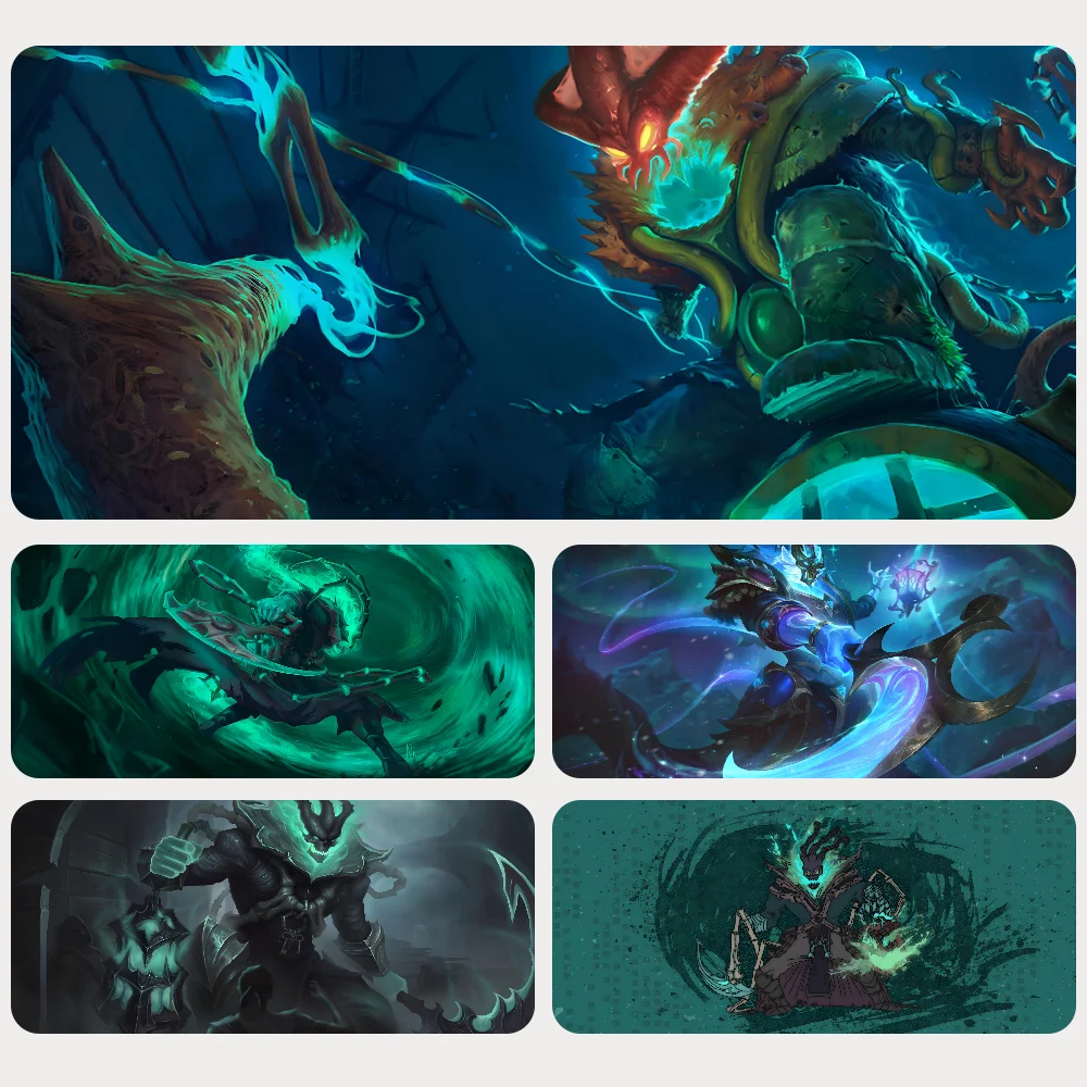 Thresh League Of Legends Mousepad Mouse Mat Desk Mat With Pad Gaming Accessories Prime Gaming XXL Keyboard Pad Padding Mat