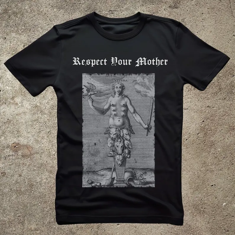 Mother Nature Graphic Tee, Respect Your Mother, Alchemy Print Unisex Top