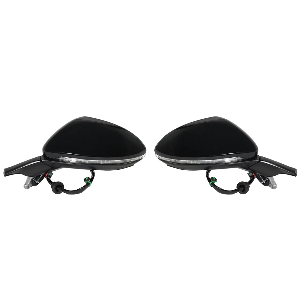 13PIN Automatycznie składane lusterko boczne z przełącznikiem do VW Golf 7 7.5 2013 2014 2015 2016 2017 2018 2019 biały/czarny — zdjęcie 2