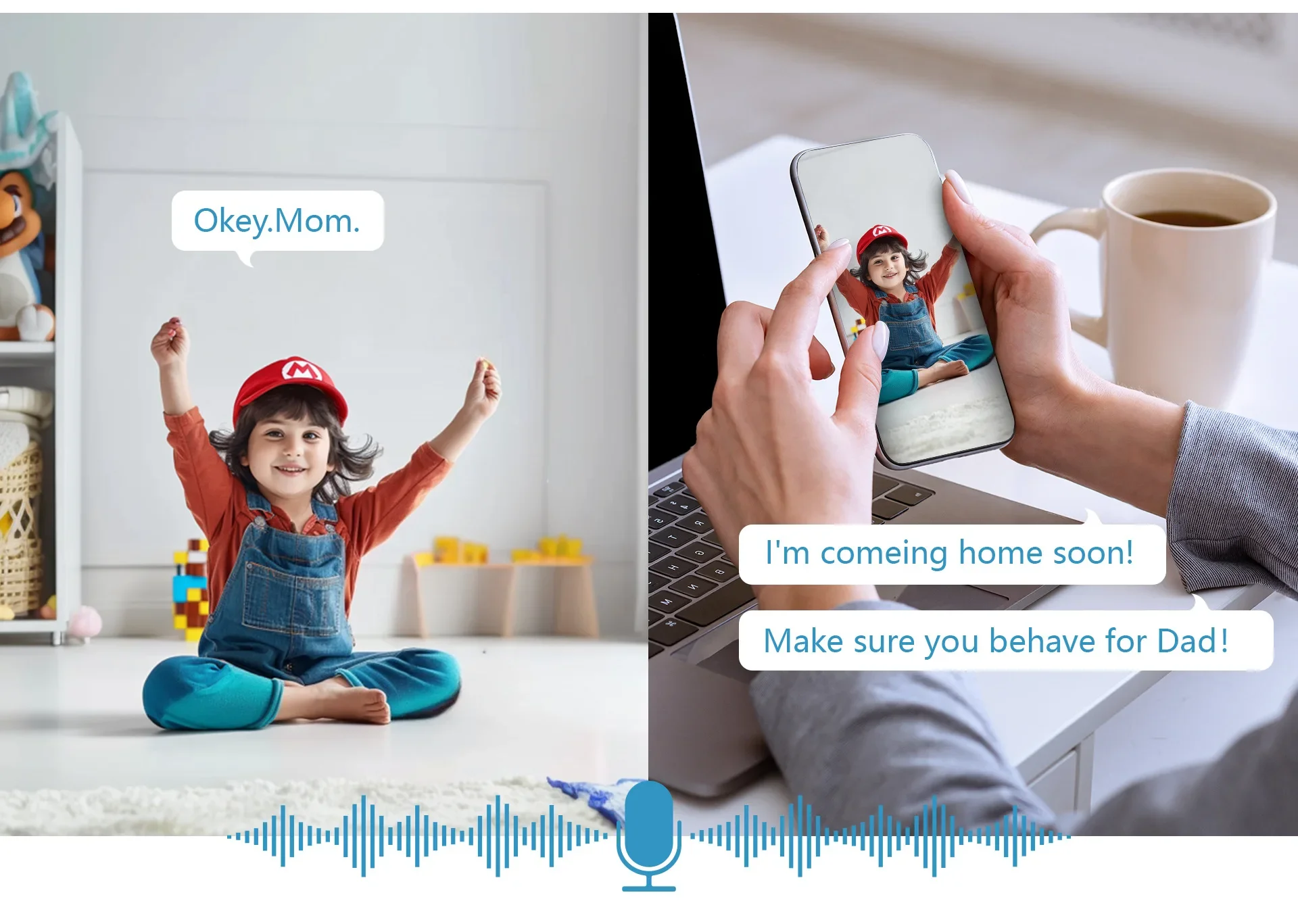 B2 Baby Monitor 4MP Wireless Baby Camera with 5-Inch Screen Tuya APP PTZ Control, Temperature Monitoring & Night Vision