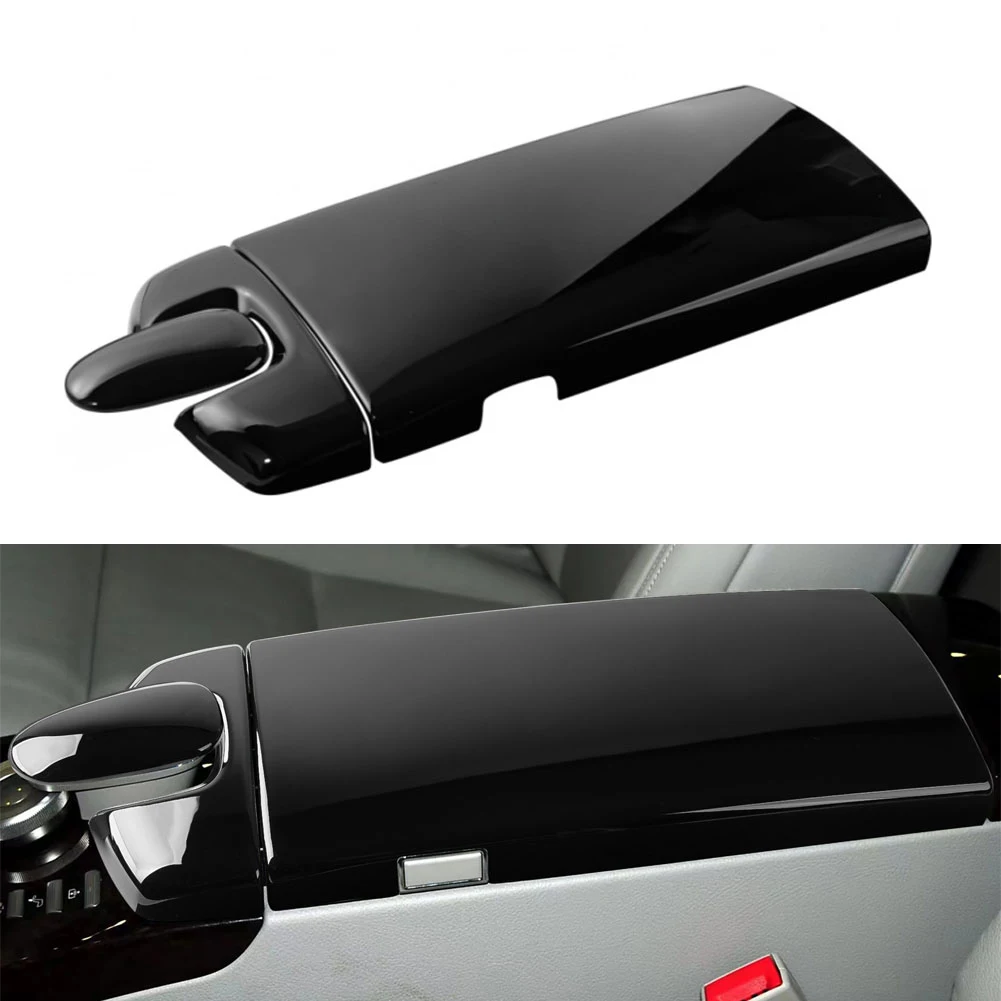 Add a Touch of Luxury to Your For Benz S Class W221 2008 2013 with a Bright Black Console Armrest Box Panel Cover