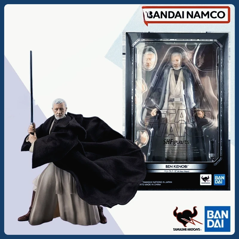 

In Stock Original In Stock Bandai SHF STAR WARS BEN KENOBI A New Hope Classical Ver Figure Finished Model Anime Series