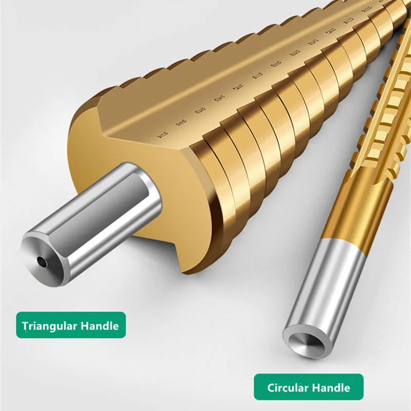 Imagem -04 - Step Drill Bit Saw Grupo Hss Steel Titanium 412 mm 20 mm 32 mm Metal Stepped Hole Opener Ferramentas para Trabalhar Madeira Twist Serrated Drill Bits Kit