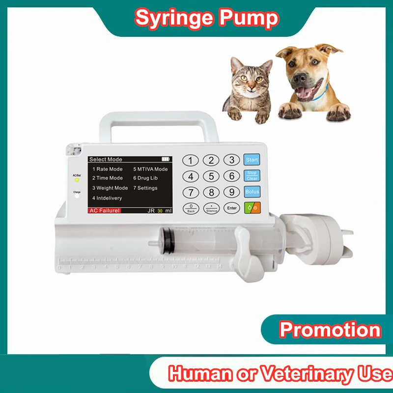 Smart ICU TIVA Mode Human Animal Veterinary Use Infusion Syringe Pump