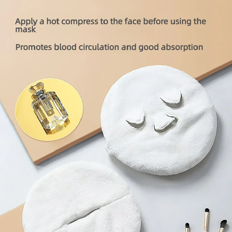 Reusable Hot and Cold Compress Face Towel Masks - Moisturizing Facial Steamer for Hot and Cold Skin Care, Soft, Gentle