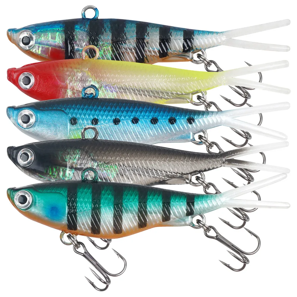 

5 шт., мягкие рыболовные приманки, 9,5 см, 21 г