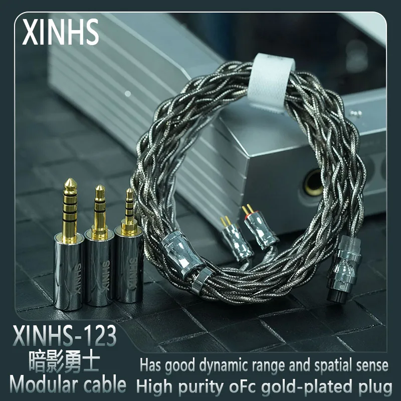 

XINHS-123 Shadow Warrior 3-in-1 modular cable, detachable plug, interchangeable HiFi upgrade cable suitable for HIMALAYA F1 Pro