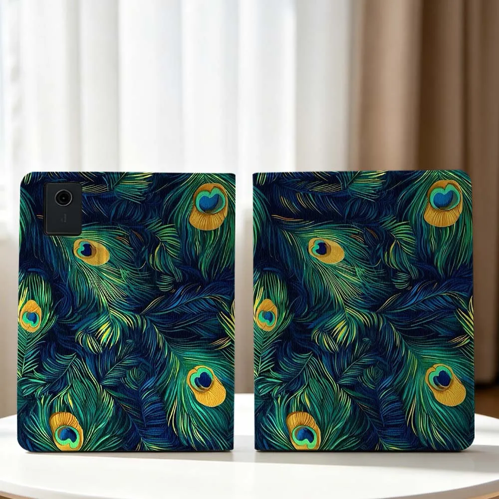 Animal Peacock Feather For Lenovo Xiaoxin Pad Pro Tab P12 P11 11 13 11.2 inch K11 Plus Pen Tray Tablet Case Soft