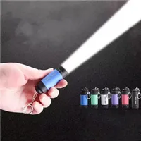 Mini Keychain Lamp Pocket Flashlight Portable USB Rechargeable Waterproof LED Strong Light Outdoor Hiking Camping Flashlight