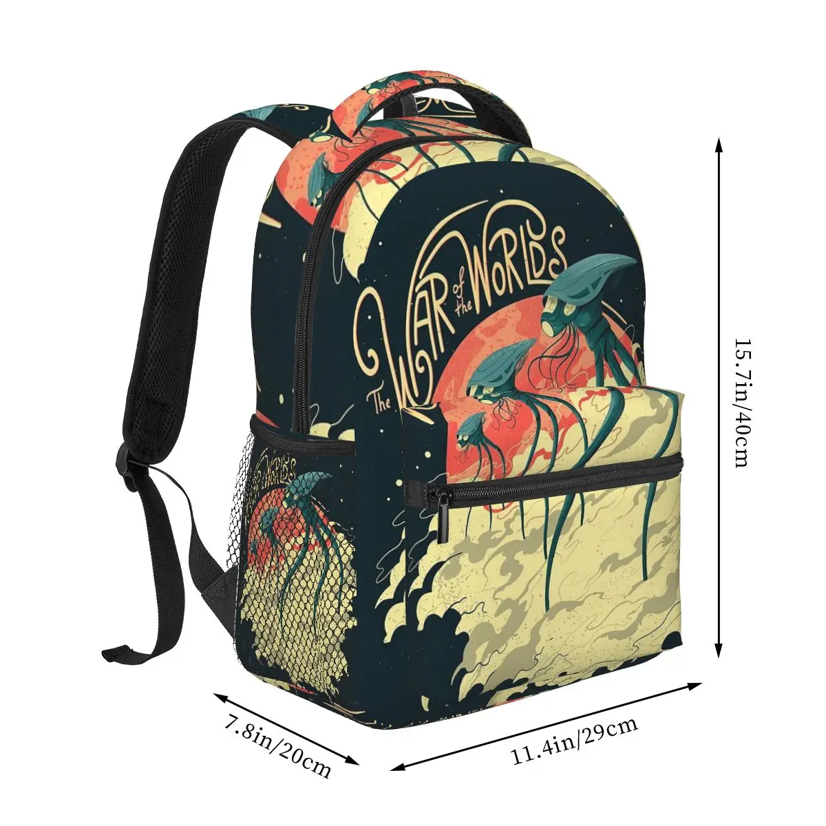 War Of The Worlds Backpacks Boys Girls Bookbag Children School Bags Cartoon Kids Rucksack Shoulder Bag Large Capacity