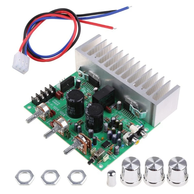 Highly Power Amplifiers Board with Double TDA7293 Chip 2x100W Output Power Amplifiers Sound Board Module 4-80Impedances