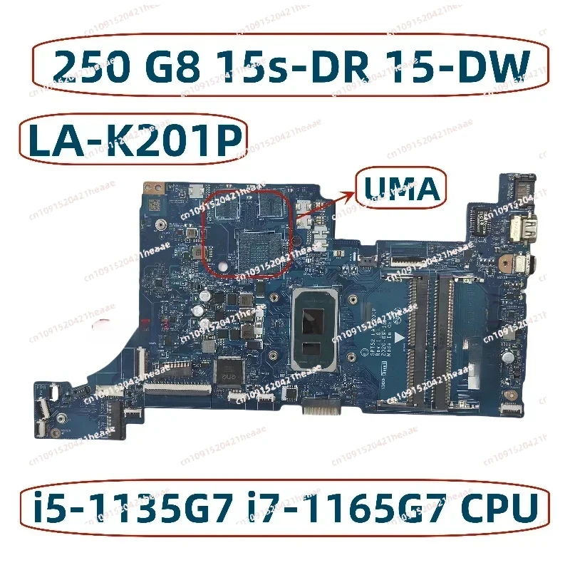 Suitable forGPT52 LA-K201P  250 G8 15s-DR 15t-DW 15-DW  Motherboard With i3 i5-1135G7 i7-1165G7  M31109-601 M31108-601